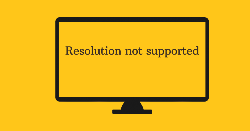 resolution not supported DirecTV