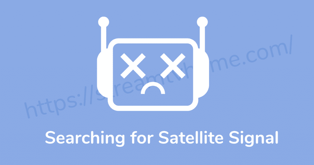 searching for satellite signal